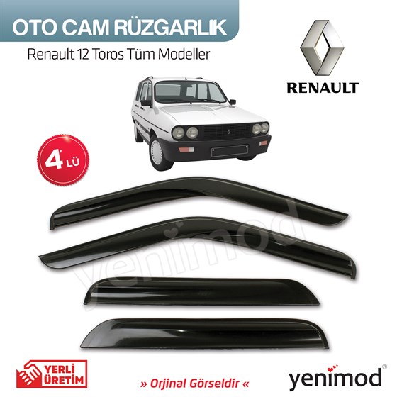 Renault 12 Toros Tüm Modeller 4lü Cam Rüzgarlık