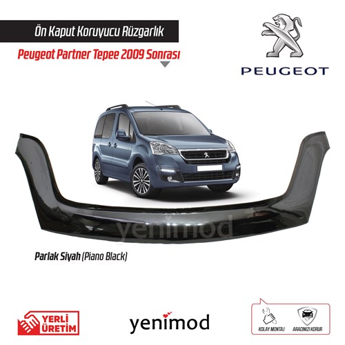 Peugeot Partner Tepee Kaput Koruyucu Rüzgarlık 2009 Sonrası