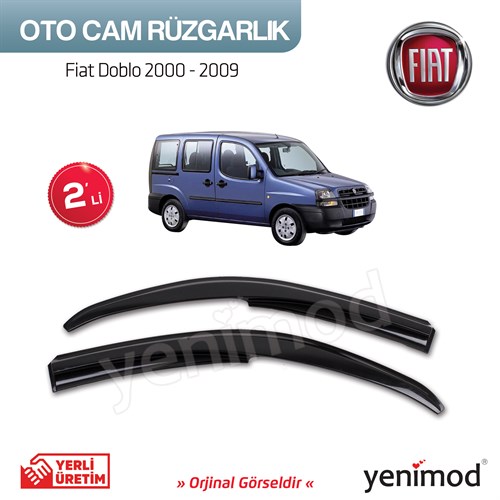 Fiat Doblo 2000-2009 Arası 2li Cam Rüzgarlık